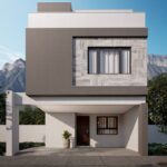 Casas en La Reserva Cumbres fachada casa 3 pisos